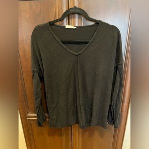 The Nines Black Long Sleeve Top